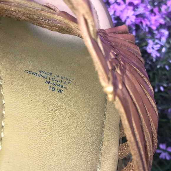 Comfortview Ultra Lightweight Brown Sandals Sz 10w - Picture 3 of 3